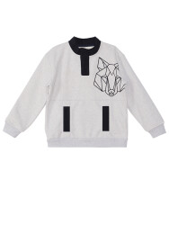 Wolf Boy Grey Sweatshirt - 3