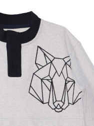 Wolf Boy Grey Sweatshirt - 5