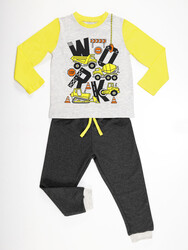 Work Boy T-shirt&Pants Set - Thumbnail
