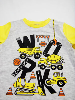 Work Boy T-shirt&Pants Set - 5