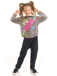 Wow Leopard Girl T-shirt&Pants Set - 1