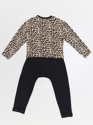 Wow Leopard Girl T-shirt&Pants Set - Thumbnail
