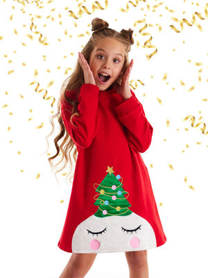 Xmas Tree Girl Dress - 1