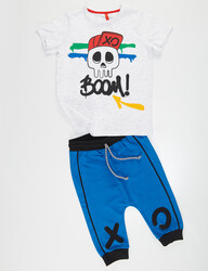 Xo Boom Boy Capri Pants&T-shirt Set - Thumbnail