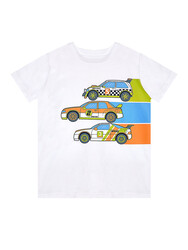 Yarışçı Erkek Çocuk T-shirt Kapri Şort Takım - Thumbnail