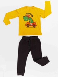 Yarışçı Timsah Erkek Çocuk T-shirt Pantolon Takım - Thumbnail