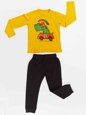 Yarışçı Timsah Erkek Çocuk T-shirt Pantolon Takım