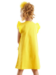 Yellow Daisy Girl Dress - 2