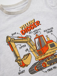 Yellow Digger Erkek Çocuk T-shirt Pantolon Takım - Thumbnail