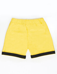 Yellow Gabardine Boy Shorts - Thumbnail