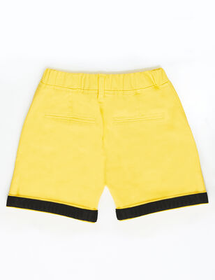 Yellow Gabardine Boy Shorts