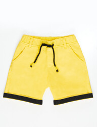 Yellow Gabardine Boy Shorts - 3