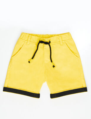 Yellow Gabardine Boy Shorts - 3