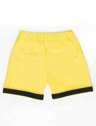 Yellow Gabardine Boy Shorts - 4