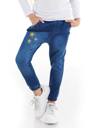 Yıldızlı Kız Çocuk Jeans - 1