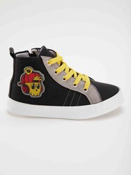 Kurukafa Erkek Çocuk Siyah Sneakers Spor Ayakkabı - Thumbnail