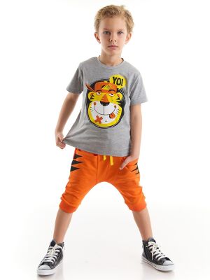 Yoo Tiger Boy T-shirt&Harem Pants Set - 1