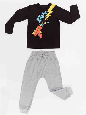 Zap Roket Erkek Çocuk T-shirt Pantolon Takım