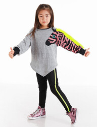 Zebra Arm Girl Tunic&Leggings Set - 1