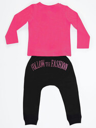 Zebra Fashion Kız Çocuk T-shirt Pantolon Takım - Thumbnail