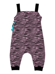 Zebra Fırfırlı Kız Çocuk Tulum - Thumbnail