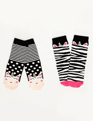 Zebra Girl 2-Pack Socks Set