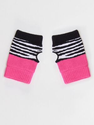 Zebra Girl Knit Glove - 4