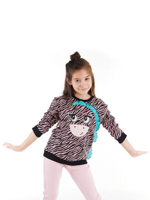 Zebra Kız Çocuk Sweatshirt