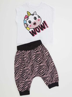 Zebracorn Girl T-shirt&Harem Pants Set - 3