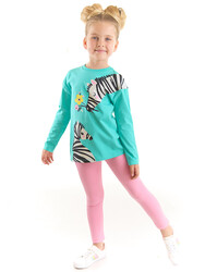 Zebras Girl T-shirt&Leggings Set - Thumbnail